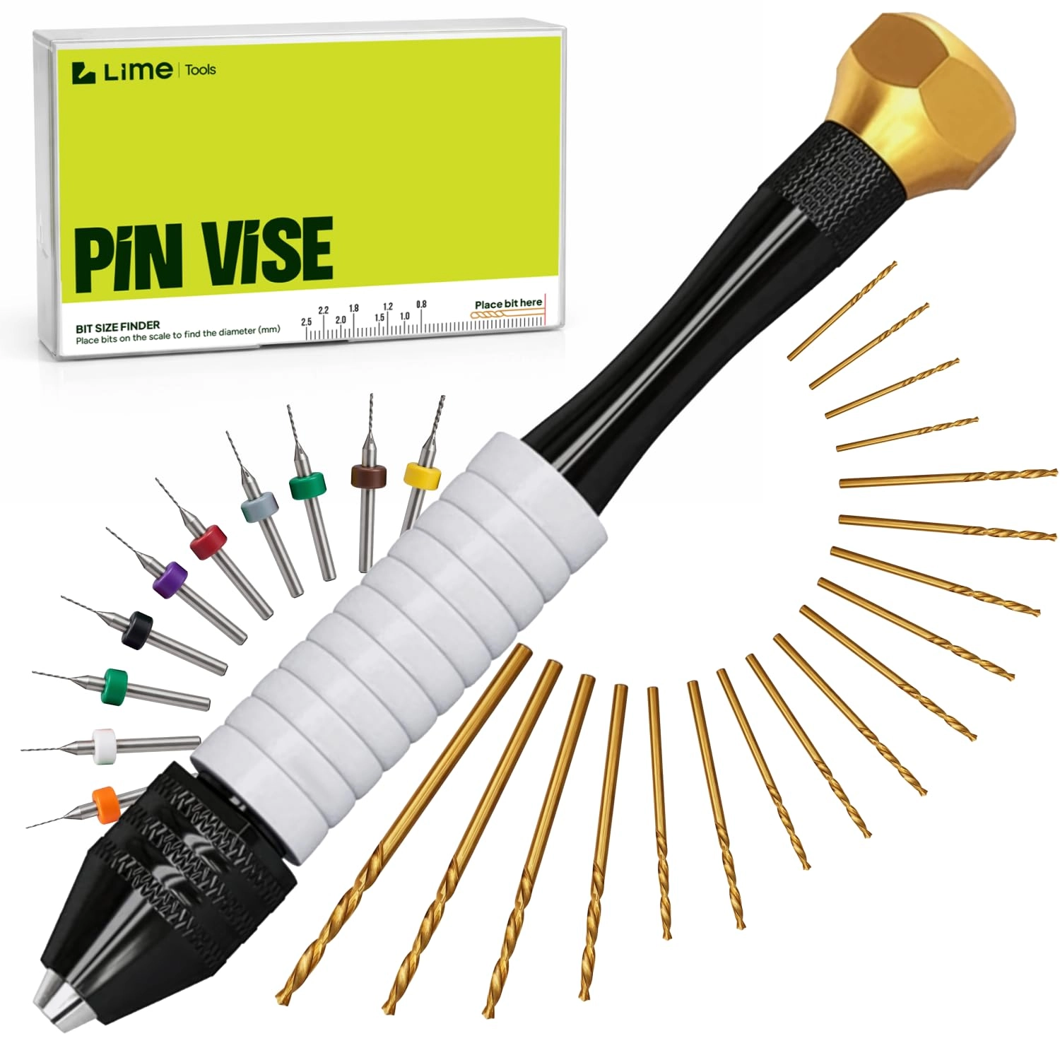 Pin Vise Hand Drill - 28 pieces 0.1mm-2.5mm