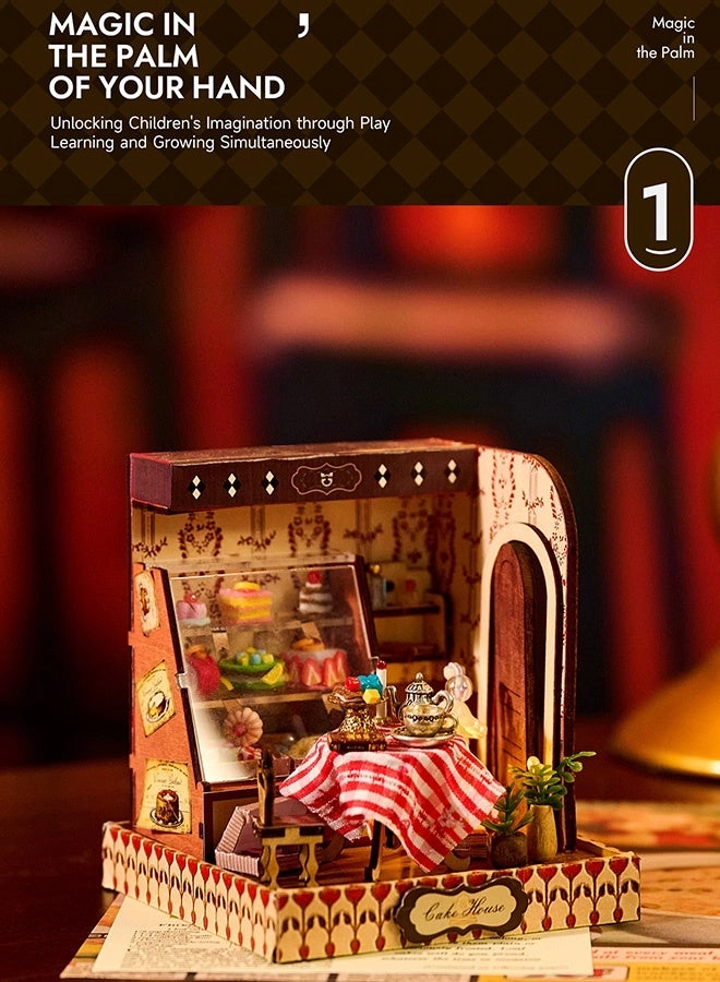 tangs Serenity Sweets House - Therapeutic Miniature Craft Kit LED