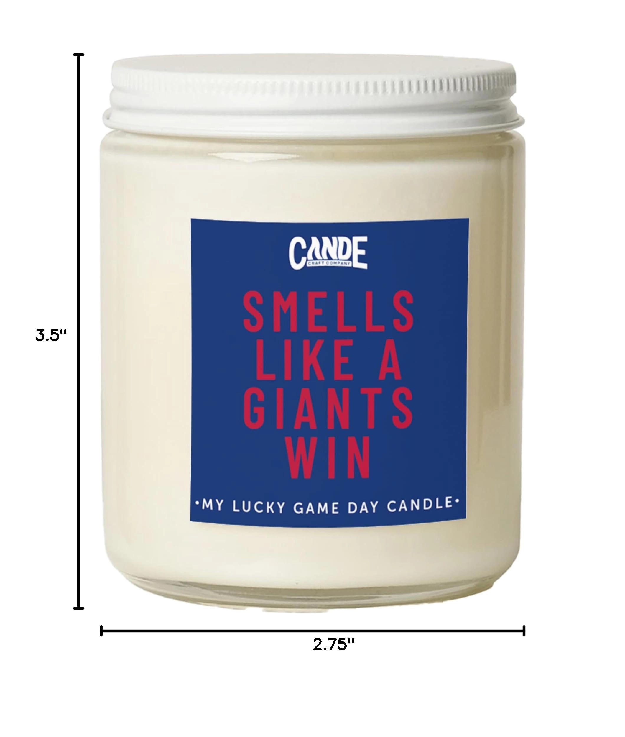Smells Like A Giants Win Football Candle - Giants / Lavender Vanilla 1.0 Count