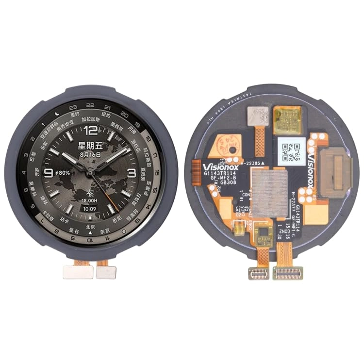 HUAIGNZDF Watch Spare Part LCD Screen with Digitizer Full Assembly for Xiaomi Watch S4 Sport