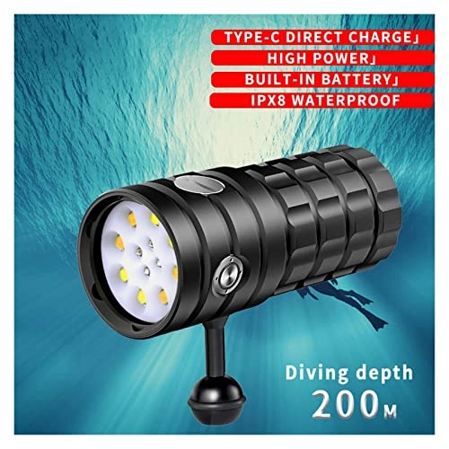 S1 Diving Flashlight Rechargeable (25000lm)