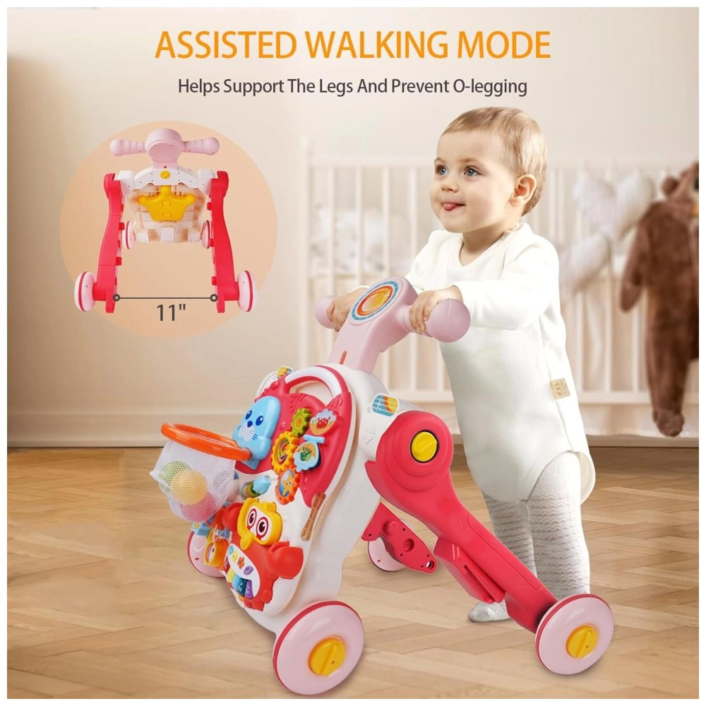 Baby Activity Walker - 3-In-1 Musical Educational