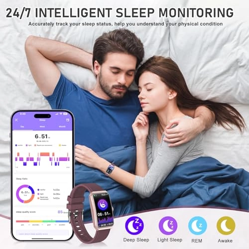 Fitness Tracker - 24/7 Heart Rate Blood Oxygen Sleep Tracker