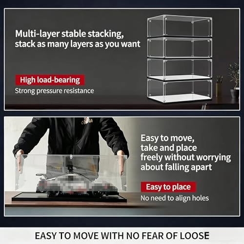 Acrylic Display Case for Lego 43020 - 25 x 25 x 40 cm Transparent