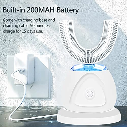 U-shaped Electric Toothbrush - IPX7 360 Degree Rechargeable 30s Timer