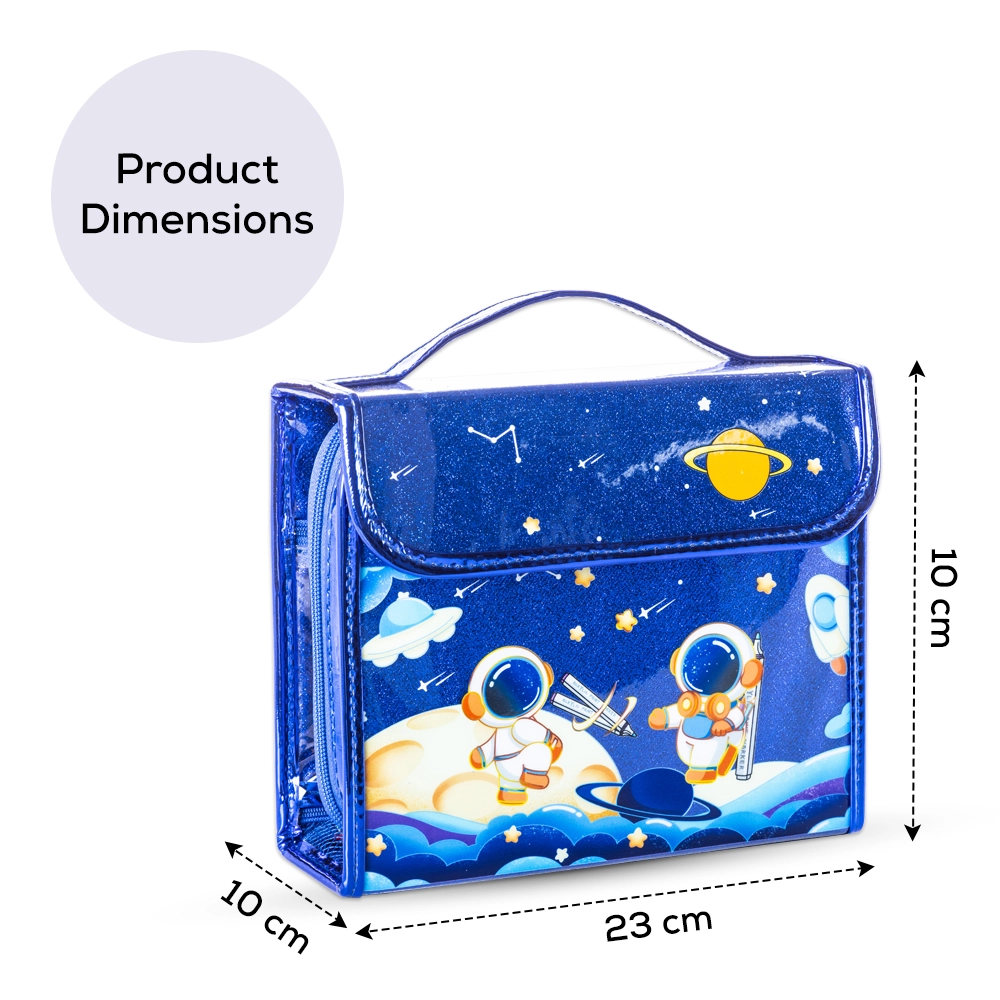 Art Supplies Carrying Case - 82 Pcs colored pencils crayons watercolors markers