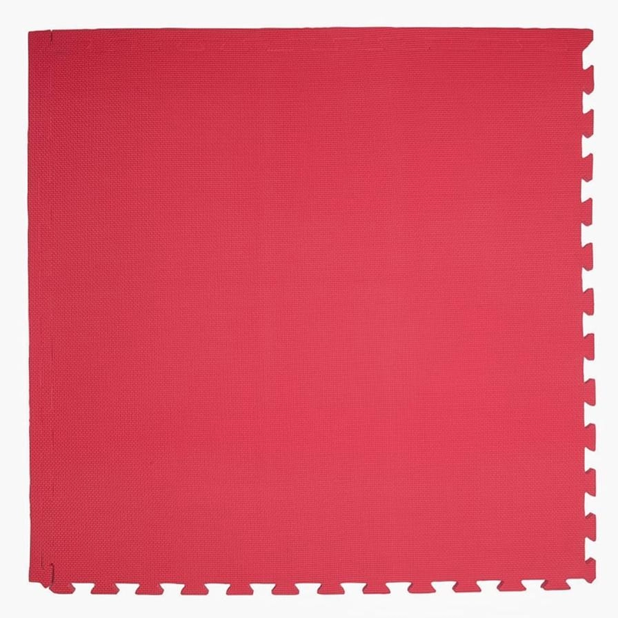 Tinyann Interlocking Foam Activity Mat - 100 x 100 x 2 cm Red