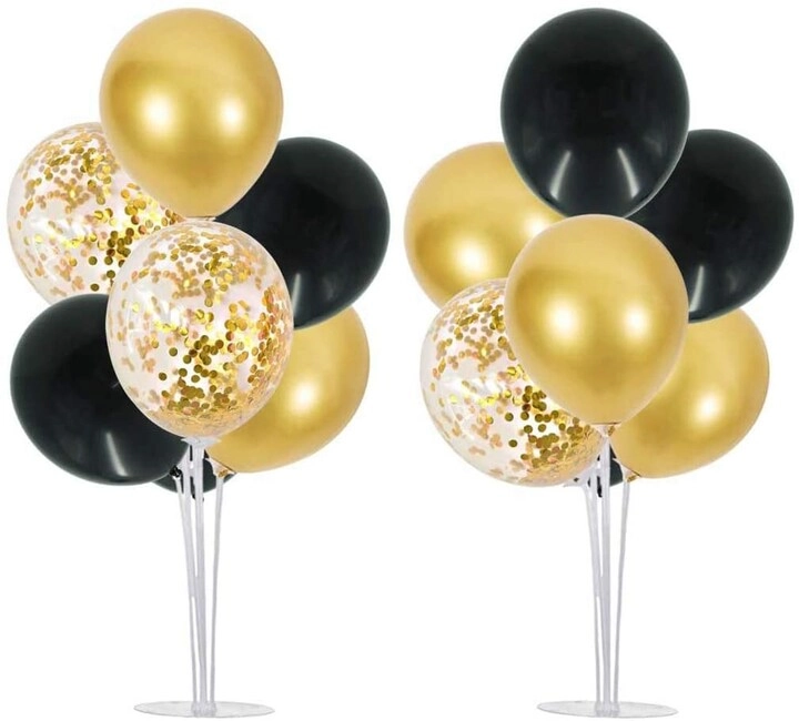 Party Time Trading LLC Christmas Table Balloons Stand Kit - 2 Set