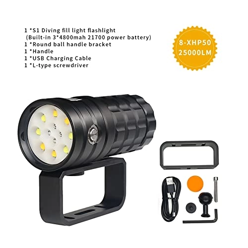 S1 Diving Flashlight Rechargeable (25000lm)