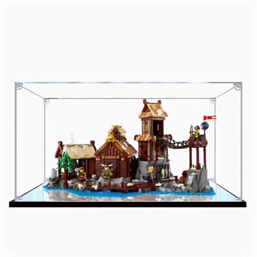 Transparent Acrylic Display case - Lego 21343 Viking Village