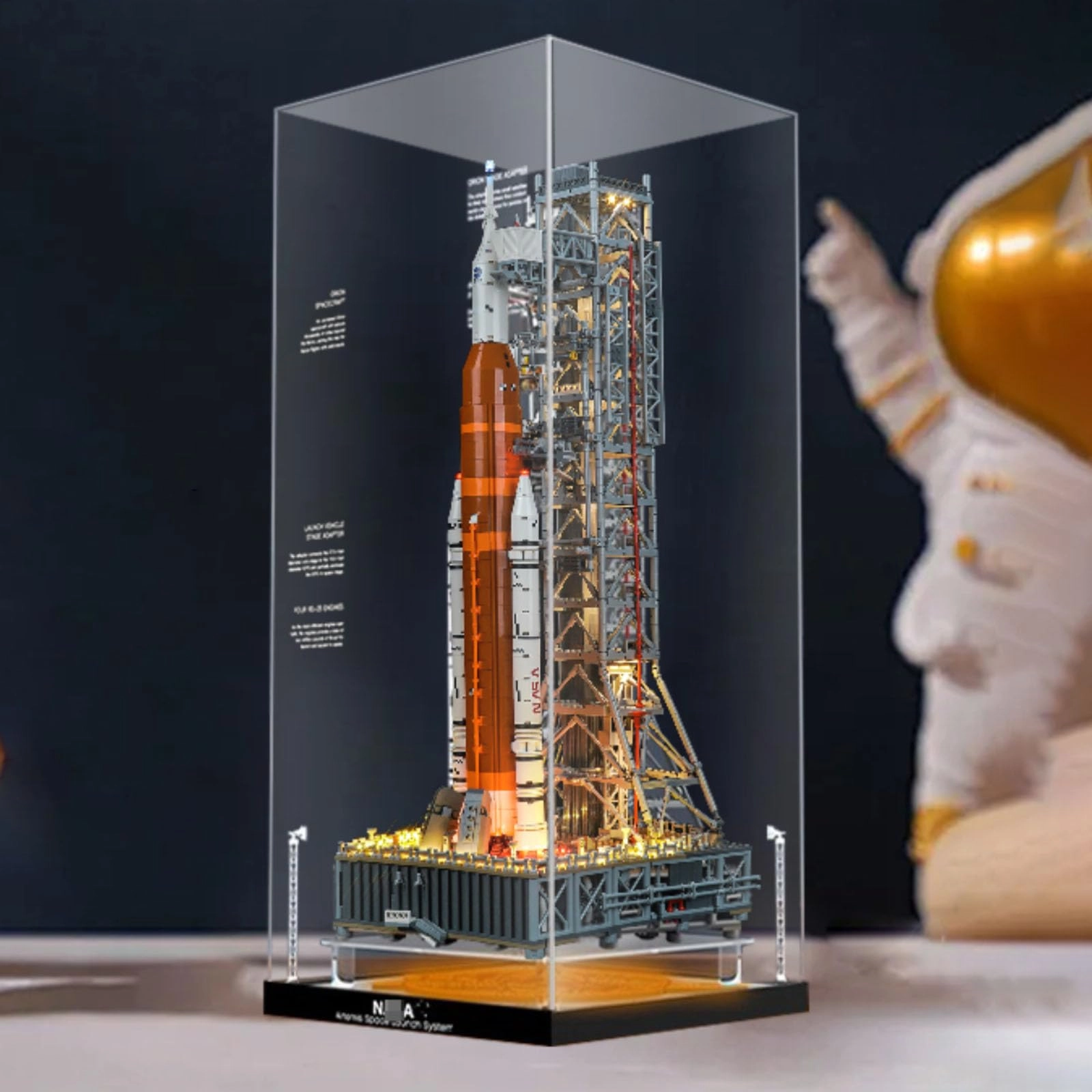Display Box for LEGO Artemtis Space Lau-nch System 10341 - acrylic Background A