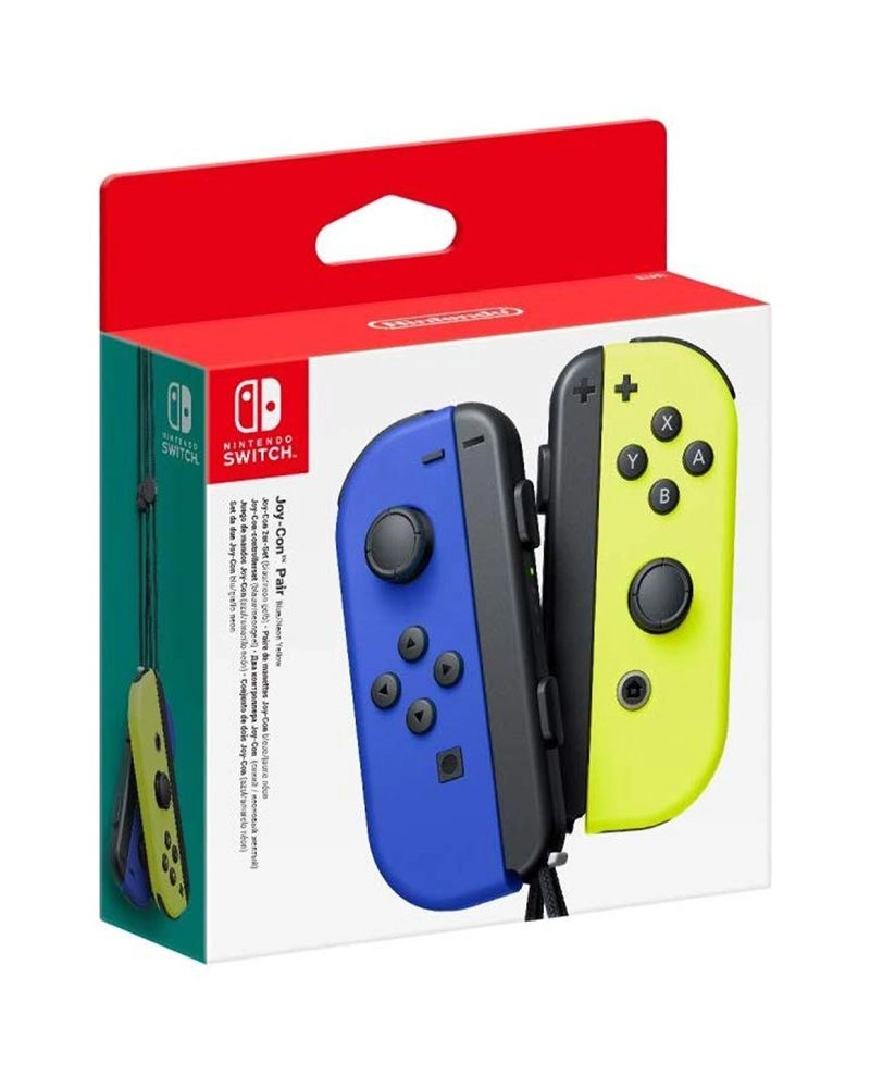 Nintendo Switch Joy Con Controller Pair Neon Blue/Yellow