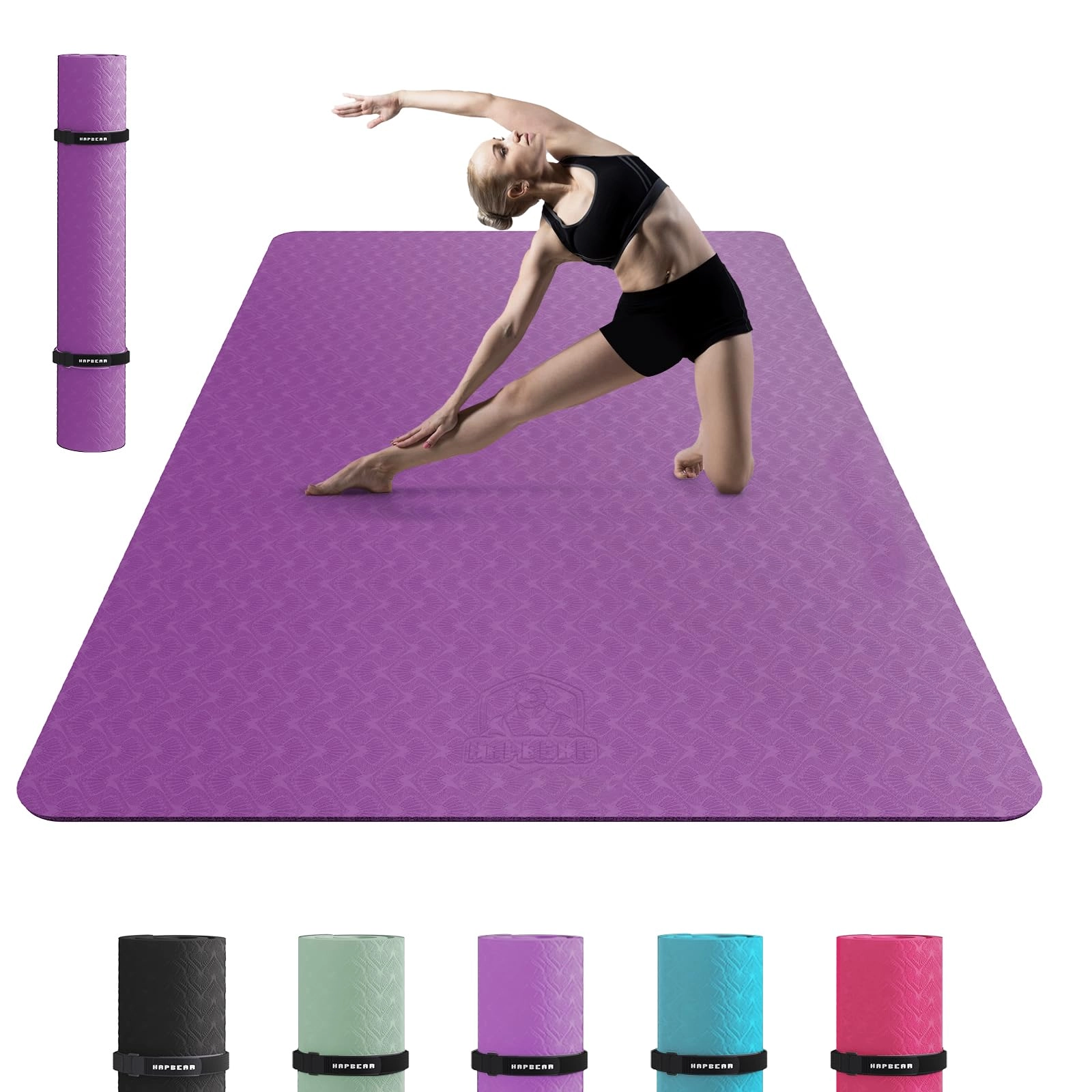 Large Yoga Mat - Thermoplastic Elastomers 6mm