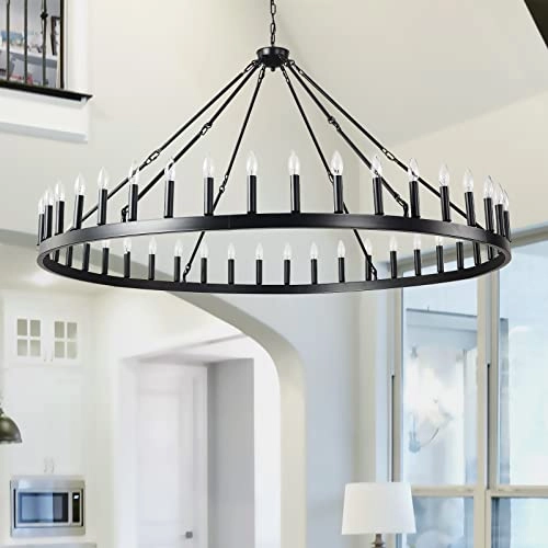Wagon Wheel Chandelier - 12" 20" 39"