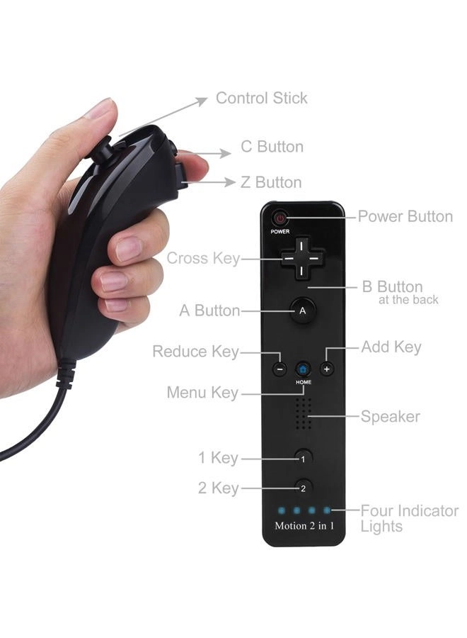 Wii Remote Controller - Black+Blue