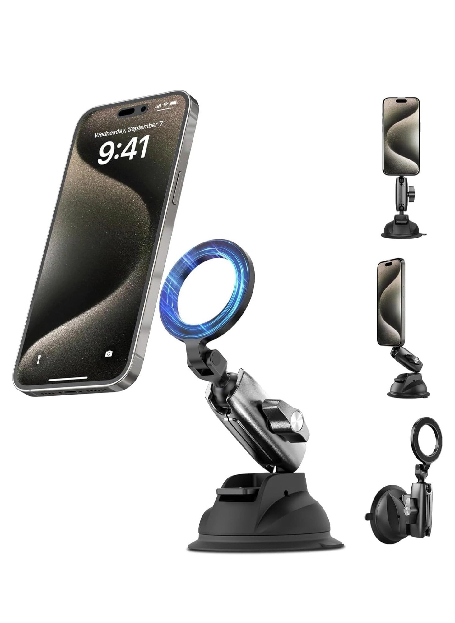 TELESIN Magnetic Suction Cup Mobile Phone Car Mount