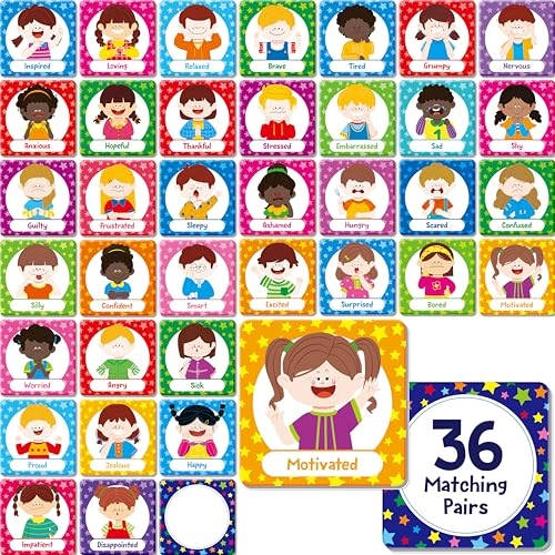 Emotions Matching Game - 3 years and up 72 pieces