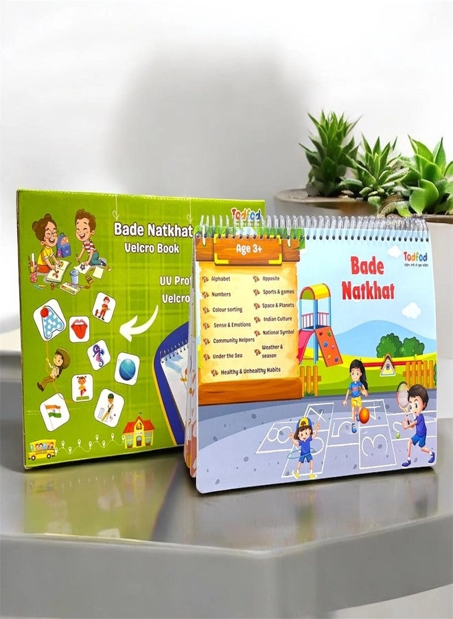 TodFod Reusable Early Learning Velcro Binder Book - 2+ Year Olds