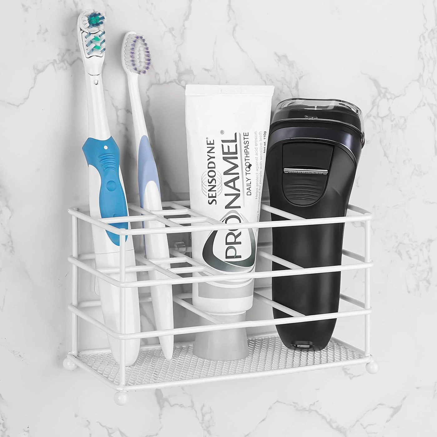 Linkidea Ventilated Toothbrush Holder - Wall Mounted 7 Slots