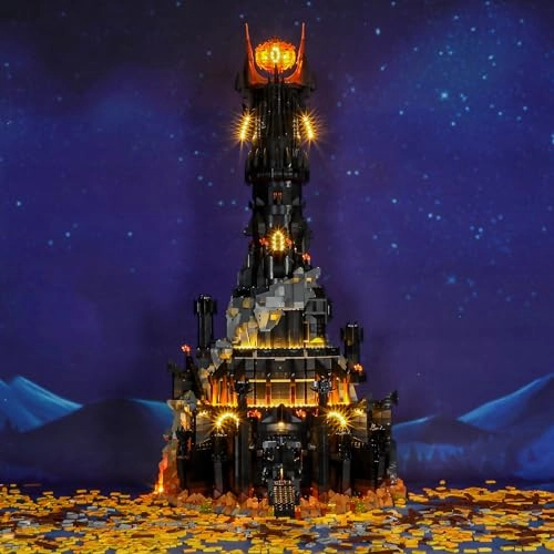 Light Kit for Lego-10333 Barad-dur - Compatible with Lego Icons Lord of the Rings Building Set