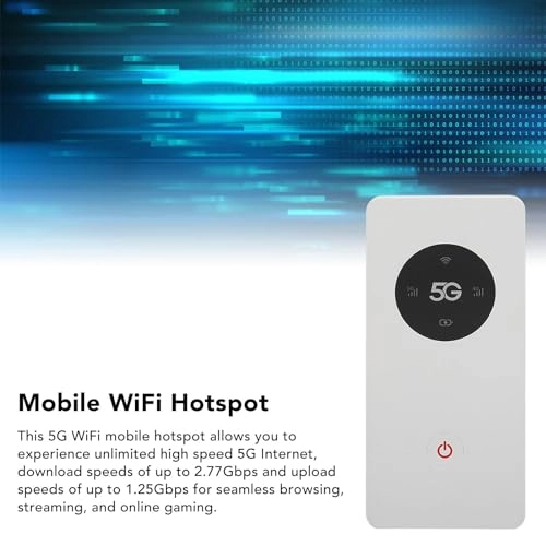5G Mobile Hotspot - 5G 4G 3G WIFI6 2.77Gbps