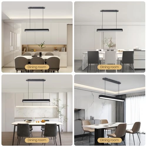 Modern Oval LED Chandelier - up to 100cm