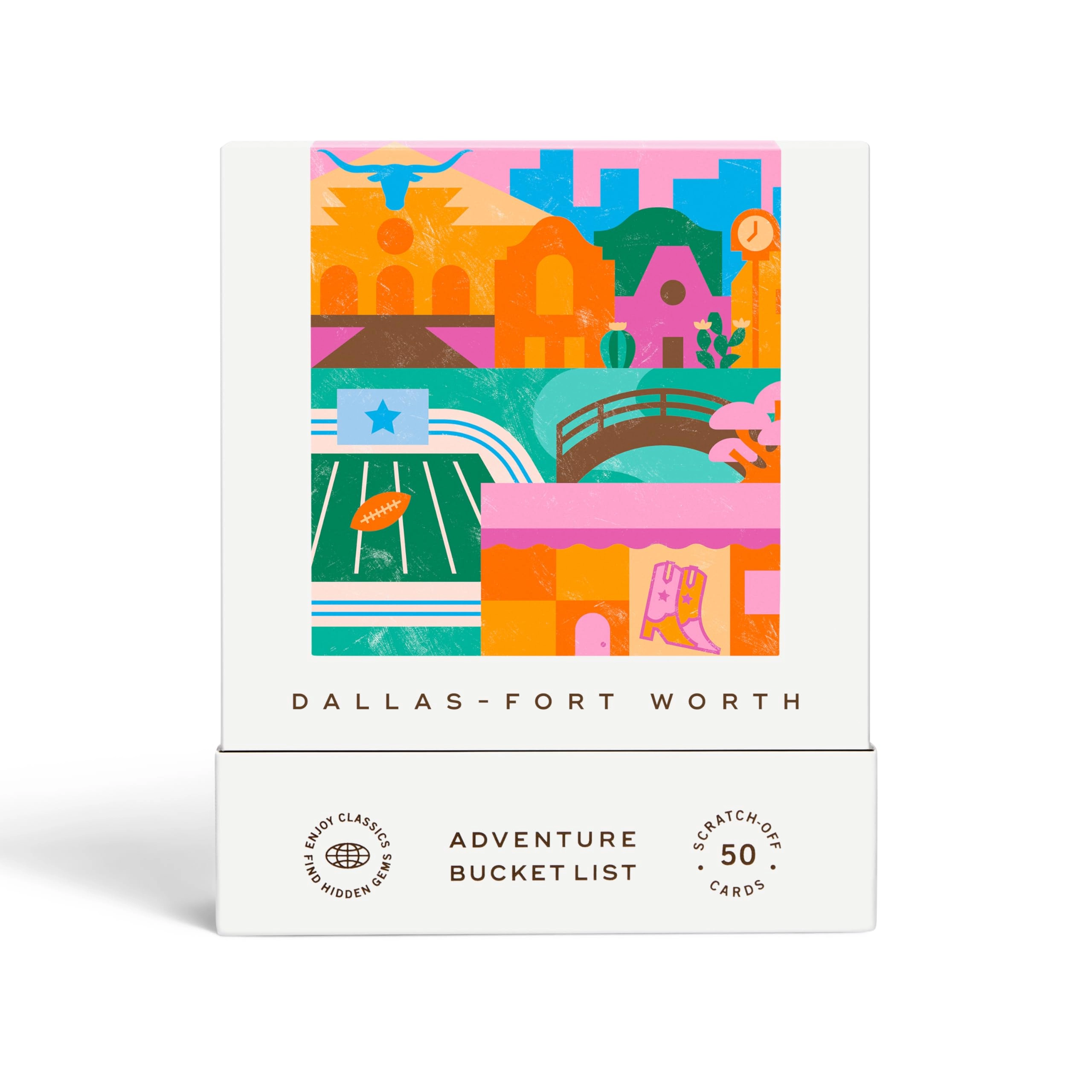 Reach International Outfitters Dallas Fort Worth Adventure Bucket List - 50 Scratch-Off Cards