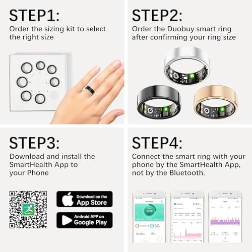 Smart Ring - Heart Rate Blood Oxygen HRV