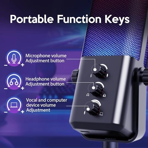 HJM905B USB+3.5mm-Mini-Jack Microphone