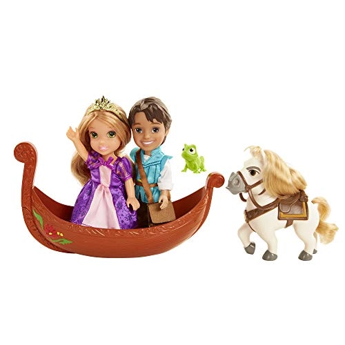 Rapunzel Doll - 6'' + Flynn Doll + Maximus + Pascal + Gondola