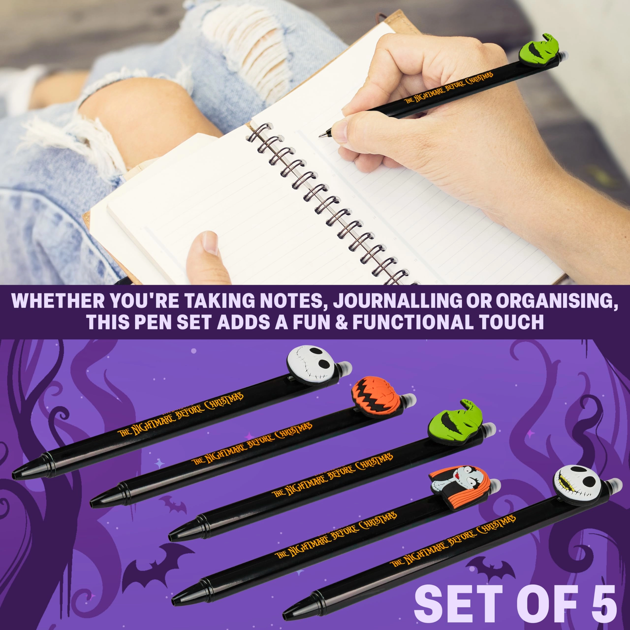 The Nightmare Before Christmas Pens - 5.0 Count 0.7mm