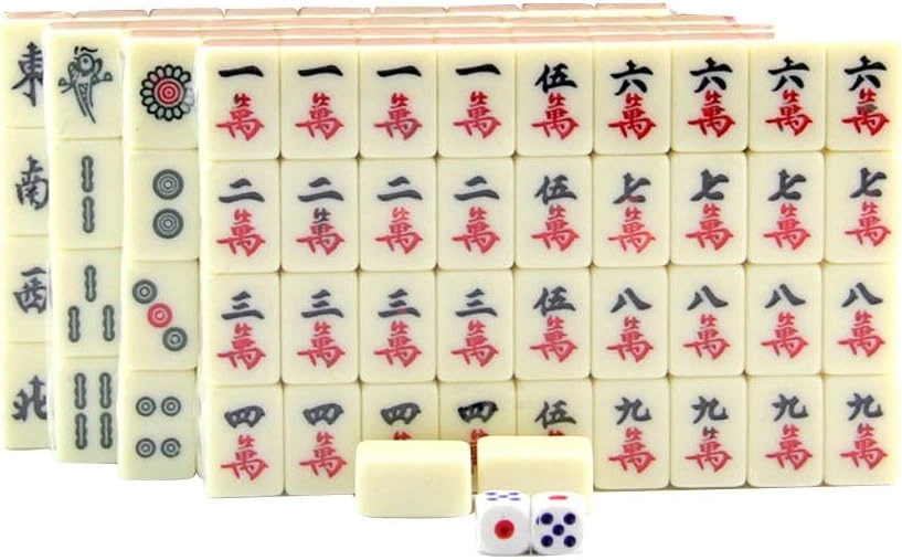 Chinese Mahjong - 144 Tiles Travel Set