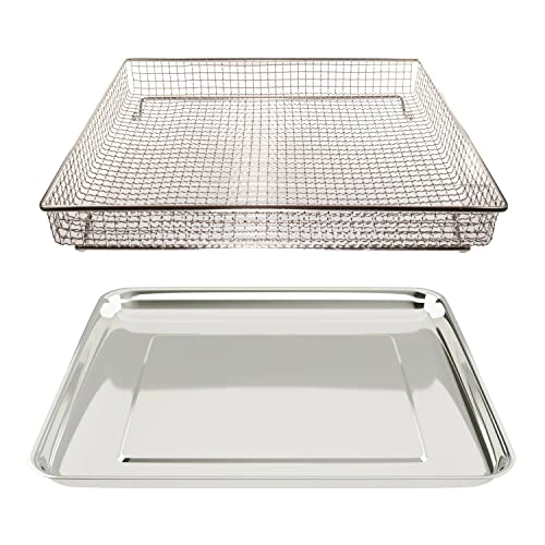 Baking Tray Pan - Stainless Steel + Air Fryer Basket