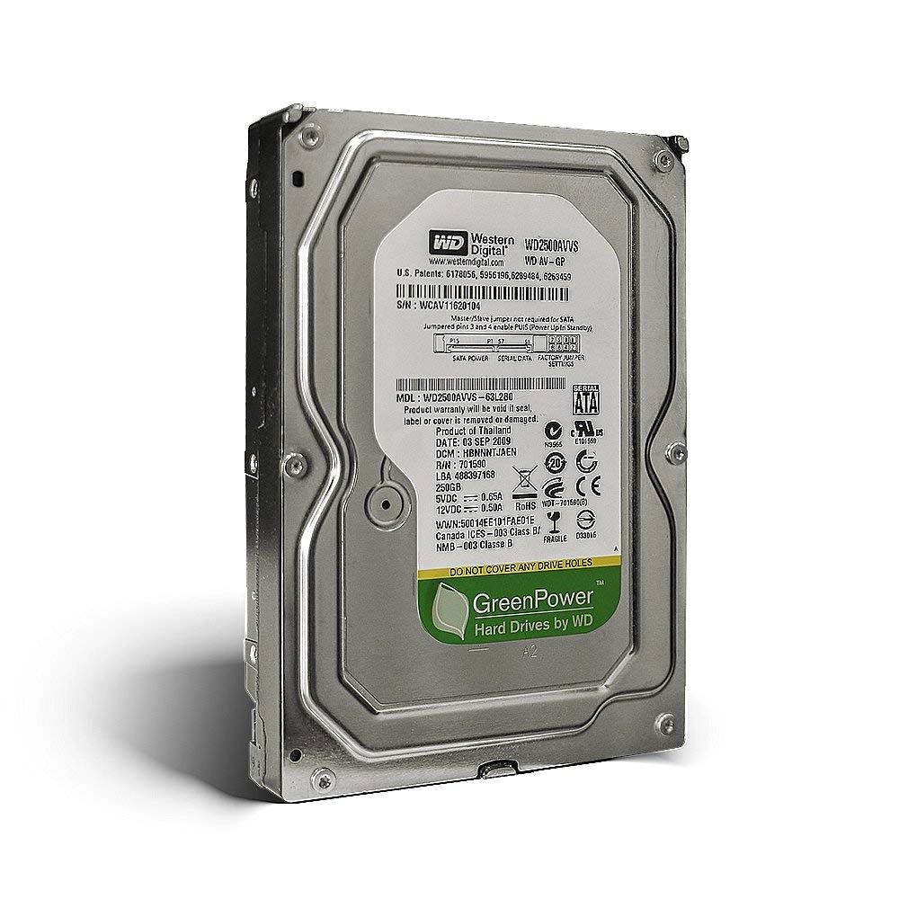 Western Digital AV GreenPower 4" 5400rpm 8MB SATA (WD2500AVVS) - 250GB