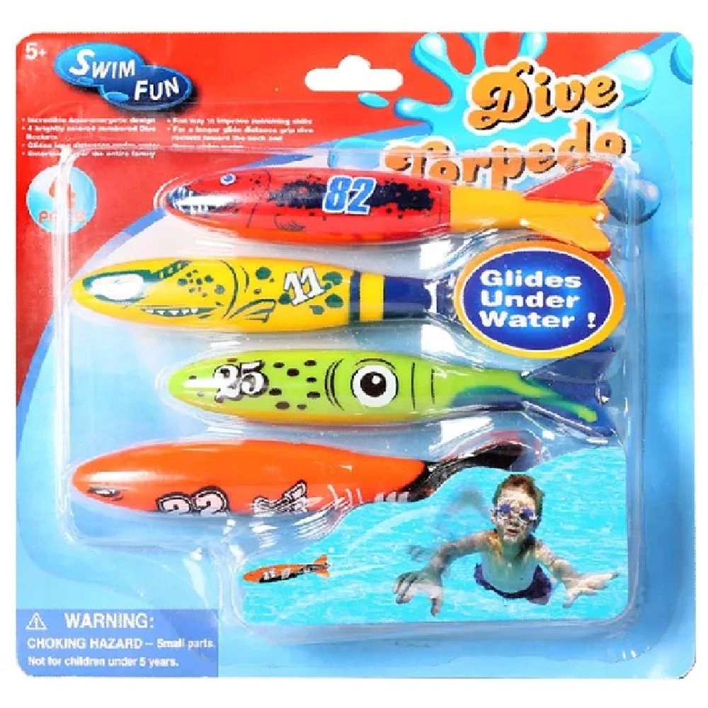 Diving Ring Toys - 4pcs Multi Colour