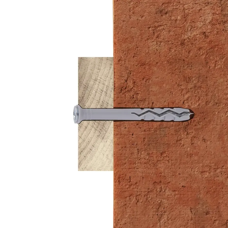 Nylon & Steel Hammer Fixing Pack - L. 8 cm Dia. 0.6