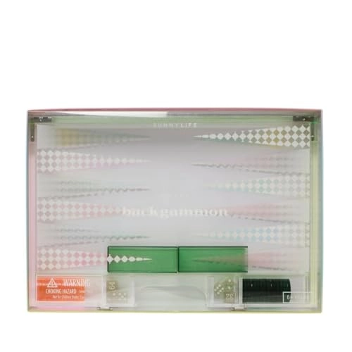 Lucite Backgammon - Ombre Sherbert Acrylic