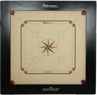 Precise Champion Bulldog Carrom Board - 24mm Ply Wood Coin & Striker