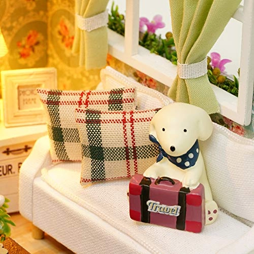 Miniature Dollhouse - DIY 2 LED Lights 21 x 12.5 x 14.5cm