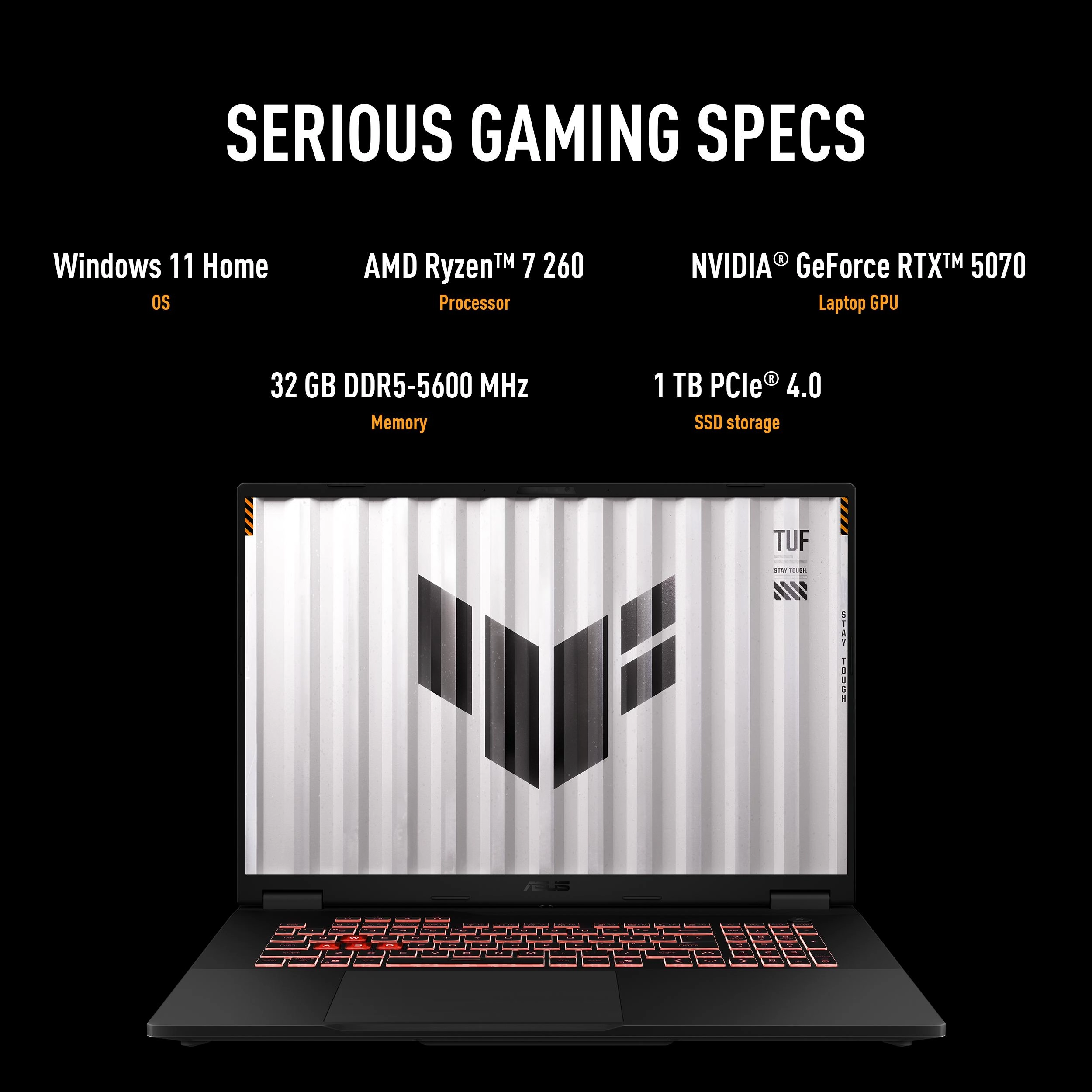 TUF A18 FA808UP-G1621W - 18'' Ryzen 7-260 32GB DDR5 1TB SSD