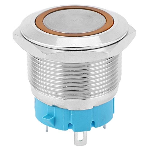 4 Pin Self-Locking Push Button Switch - IP65 Stainless steel - 2 pcs