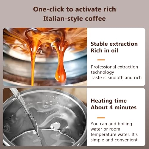 Portable Coffee Maker - 2 in 1 Grind & Capsules 20BAR 7500mAh