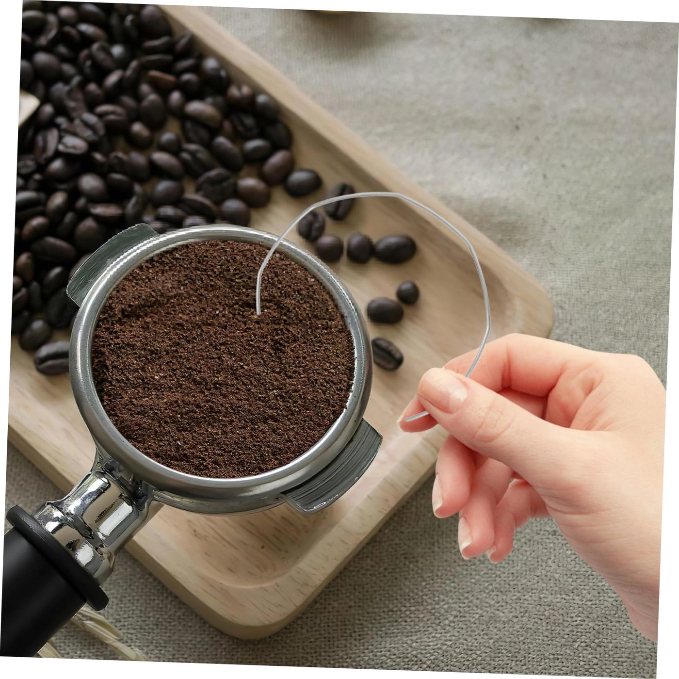 Portafilter Spring Clip Handle - 7.30X6.20X0.10cm Silver