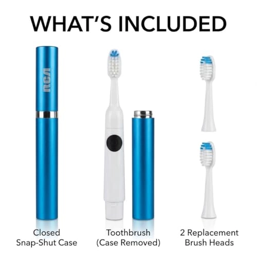 Sonic Toothbrush - 22,000 brush strokes per minute Battery Powered Extra Brush Head