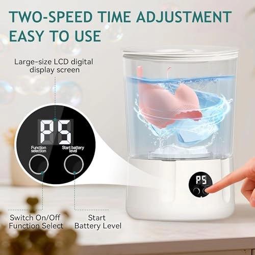 Portable Washing, KASTWAVE Machine Mini Washing 3 in1 Dishwashers Mini Lights Ultrasonic Waves Convenient Travel Home Business Travel USB