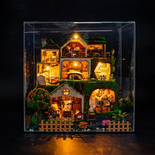 3D Wooden Puzzle Bookshelf Insert - Library of Books 1:24