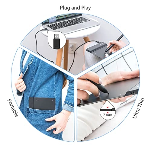 Graphic Tablet - 6x4 inch 8192 Levels