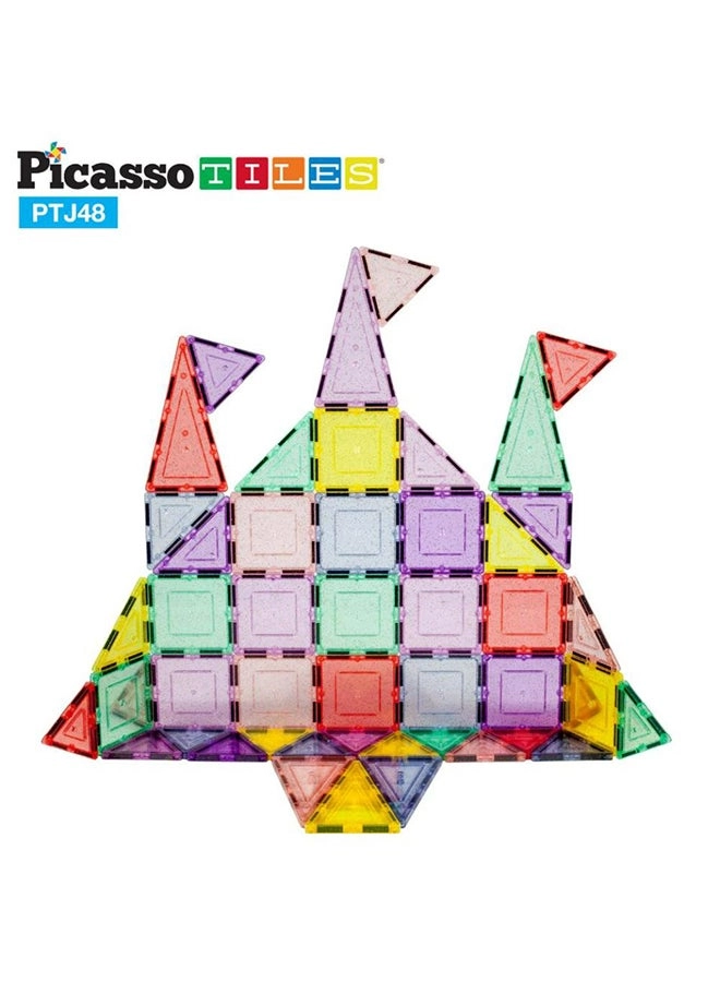 Magnetic Pastel Glitter - Construction 48 pcs