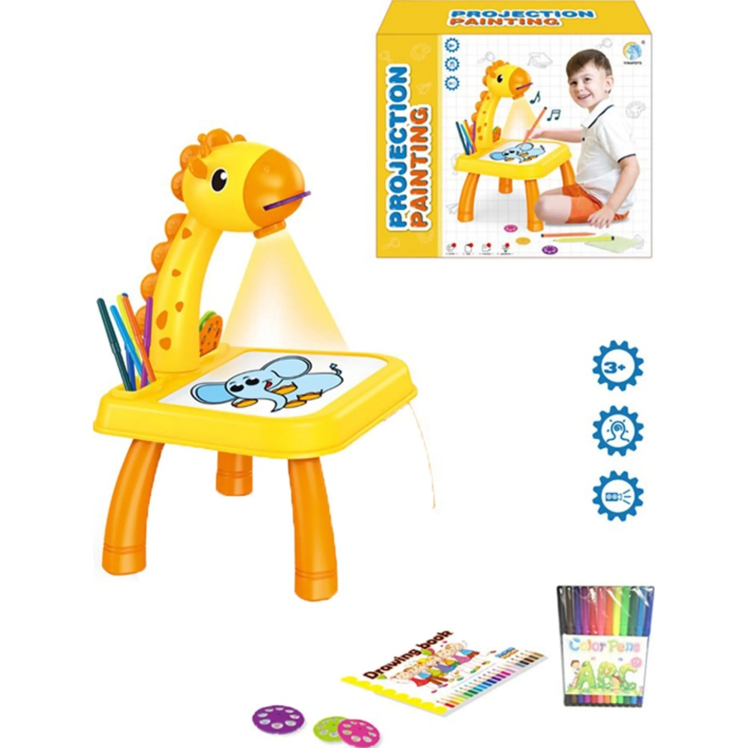 Kikibebe Projection Painting Machine Musical Toy - 3 years+