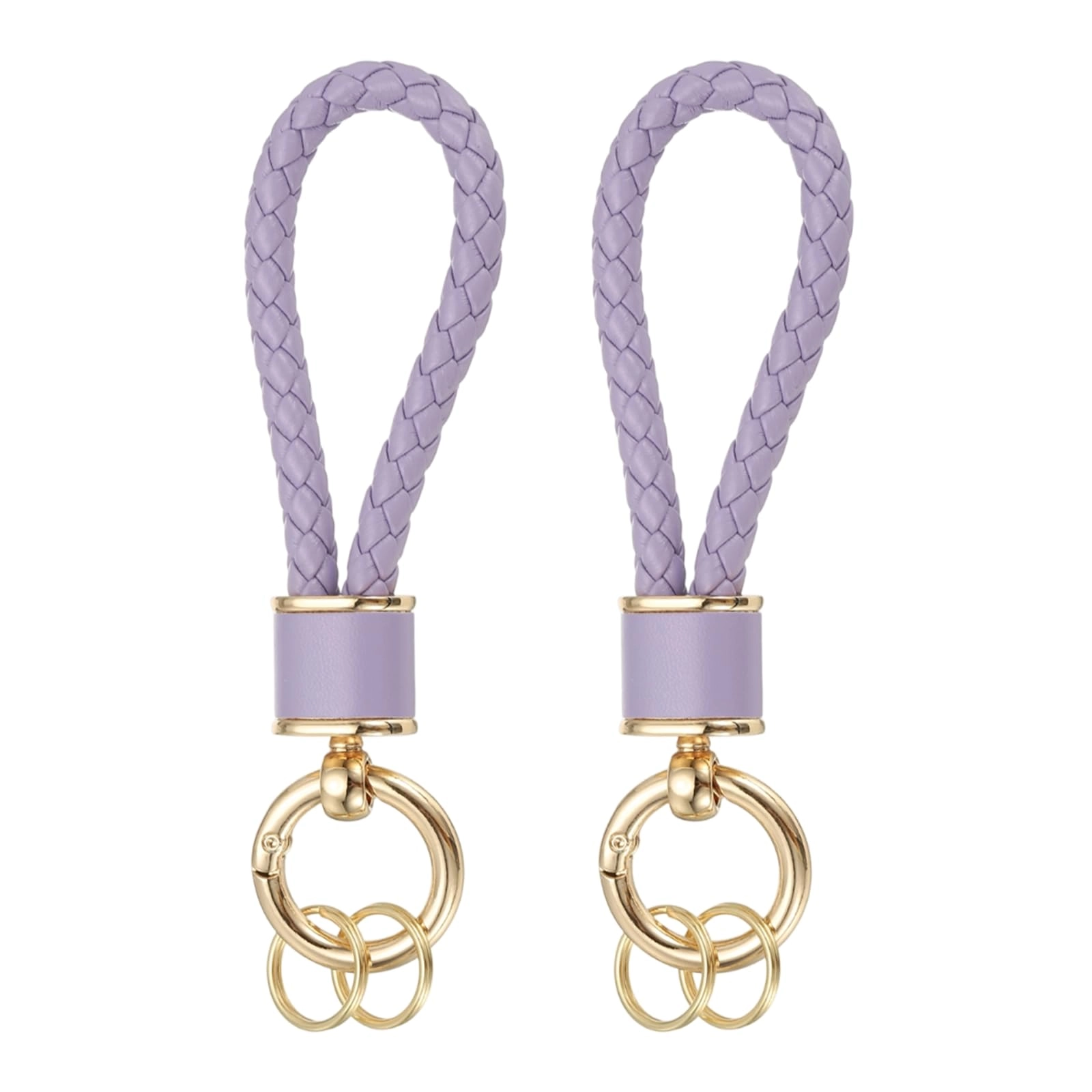 Braided Leather Keychain - Animal